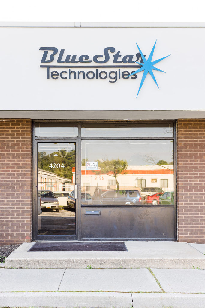 The outside of the Blue Star Technologies office
